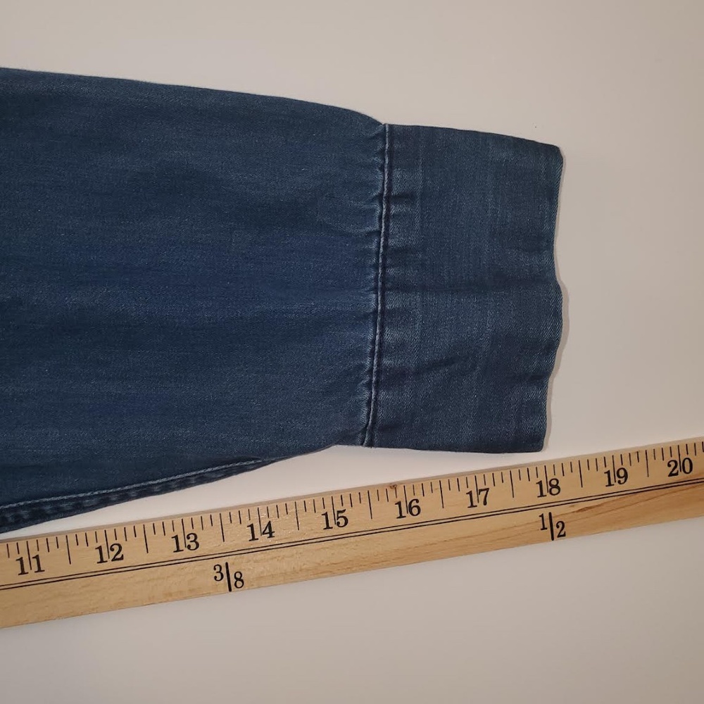 Mens Calvin Klein Jeans Dark Denim Long Sleeve Shirt - Picture 14 of 14